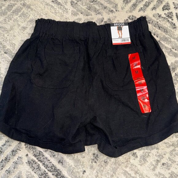 Costco Shorts Briggs Women Medium Black Orange Stripes - Picture 3 of 13